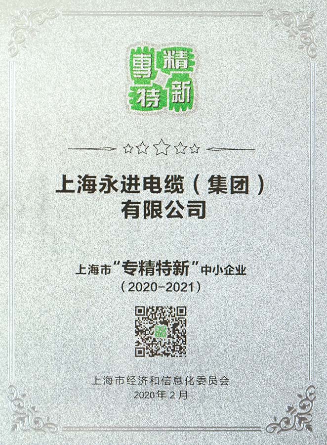 上海市“專精特新”企業